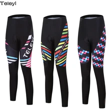 Женские брюки для велоспорта Pro, черные спортивные MTB велосипедные гелевые 3D Мягкие женские колготки, размер, велосипедная длинная одежда, одежда для велоспорта