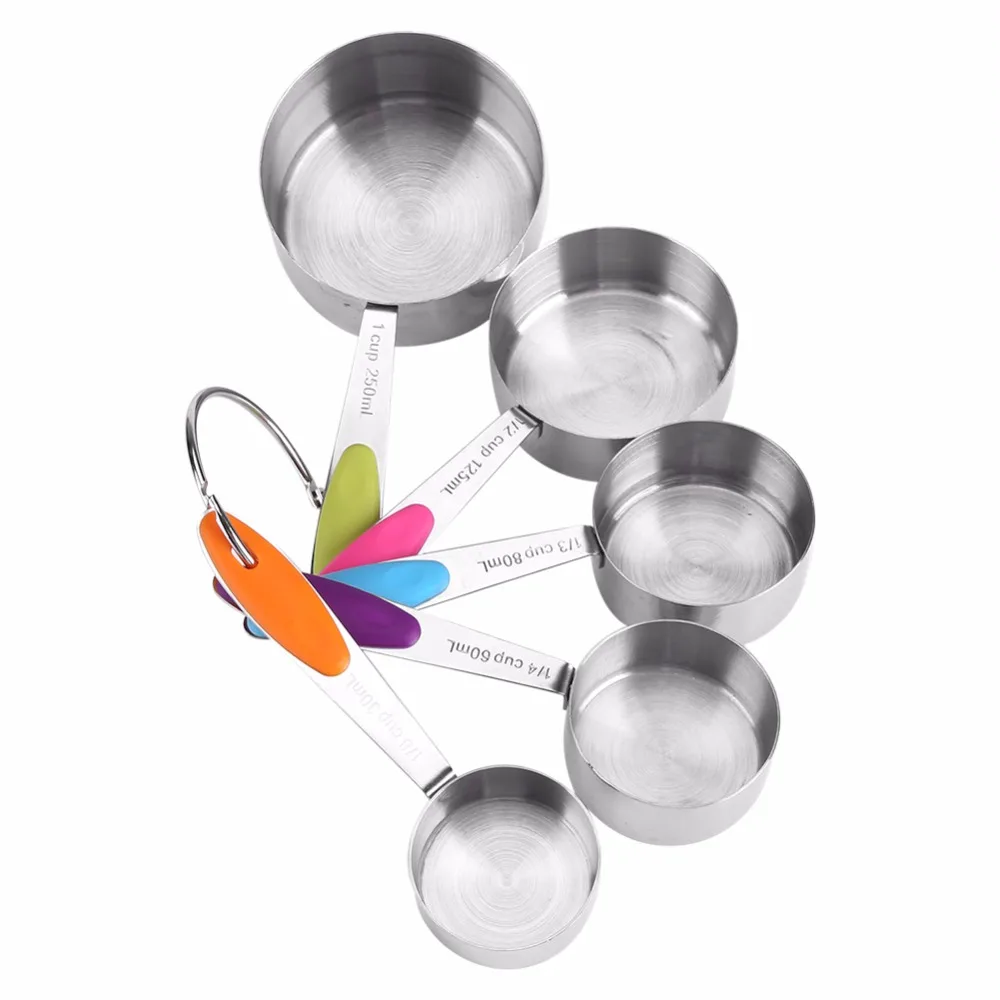 USA SELLER 8 PIECE MEASURING CUPS /& SPOONS SET STAINLESS STEEL FREE SHIP USA
