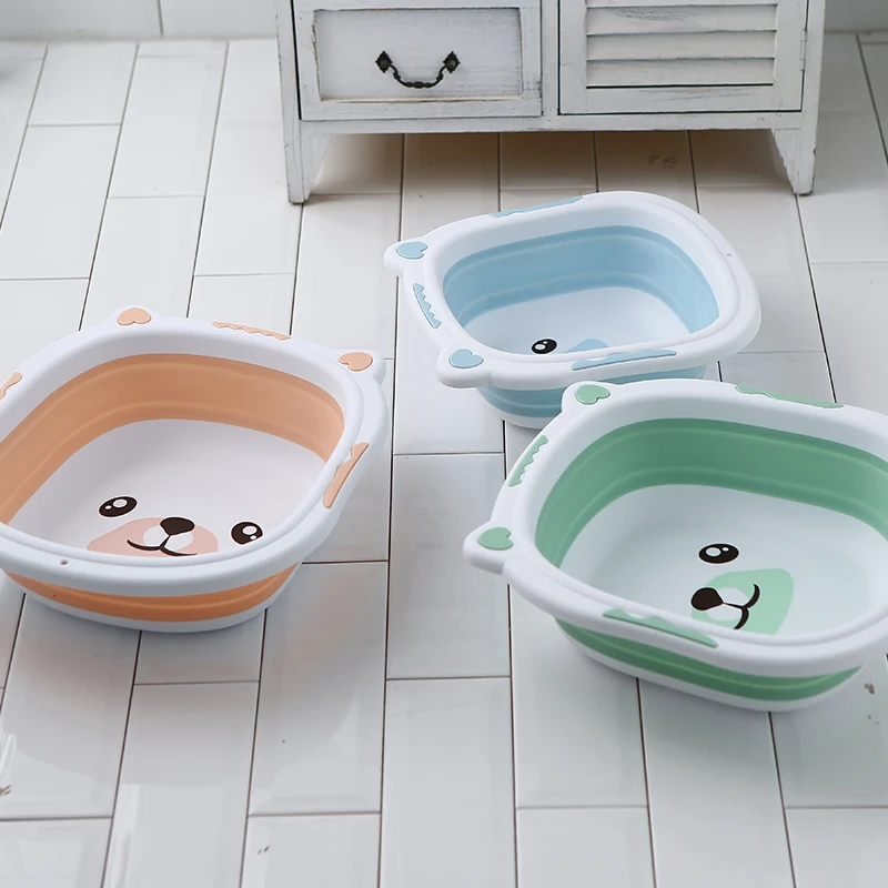 

Baby washbasin foldable baby washbasin newborn washbasin pp basin children portable travel wash basin