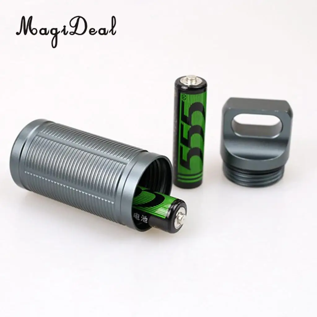 3 Pieces Titanium Waterproof Mini Pill Case Box Capsule Tablet Match Bottle for Men Women Outdoor Camping Travel