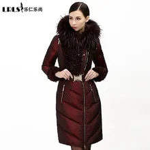High quality Royalcat 2016 Winter Jacket women down jackets luxury fur coats medium-long hooded down coat women’s slim outerwear
