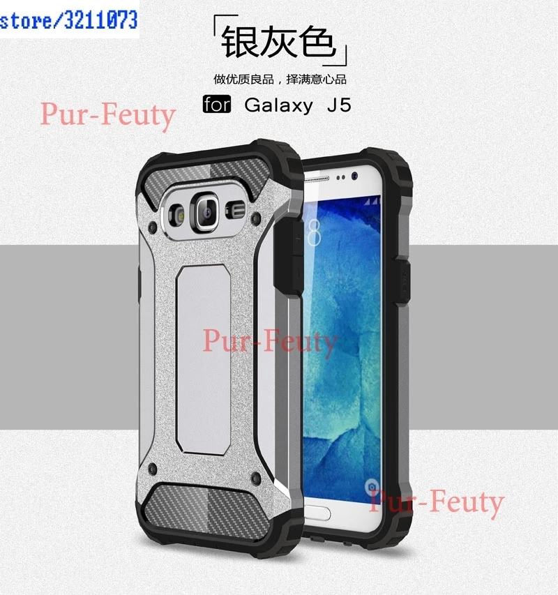 Gray Защитный чехол для samsung Galaxy J5 J 5 500 J500FN SM-J500FN J500H/DS SM-J500H/DS J500H SM-J500H чехол s Гибридный чехол для телефона - Цвет: Gray