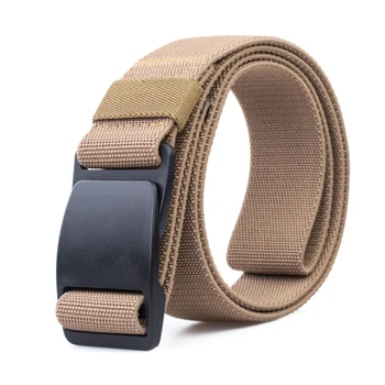 

1 pcs Hot Sale Hunting Light Weight Waistbelt Canvas Plastics Buckled Adjustable Belt Casual Style Outdoor Sport Waistband