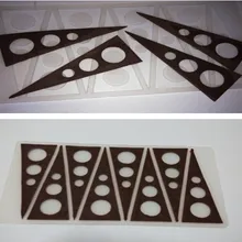 Треугольники круглый полый шоколад силиконовые формы/торт Топпер украшения