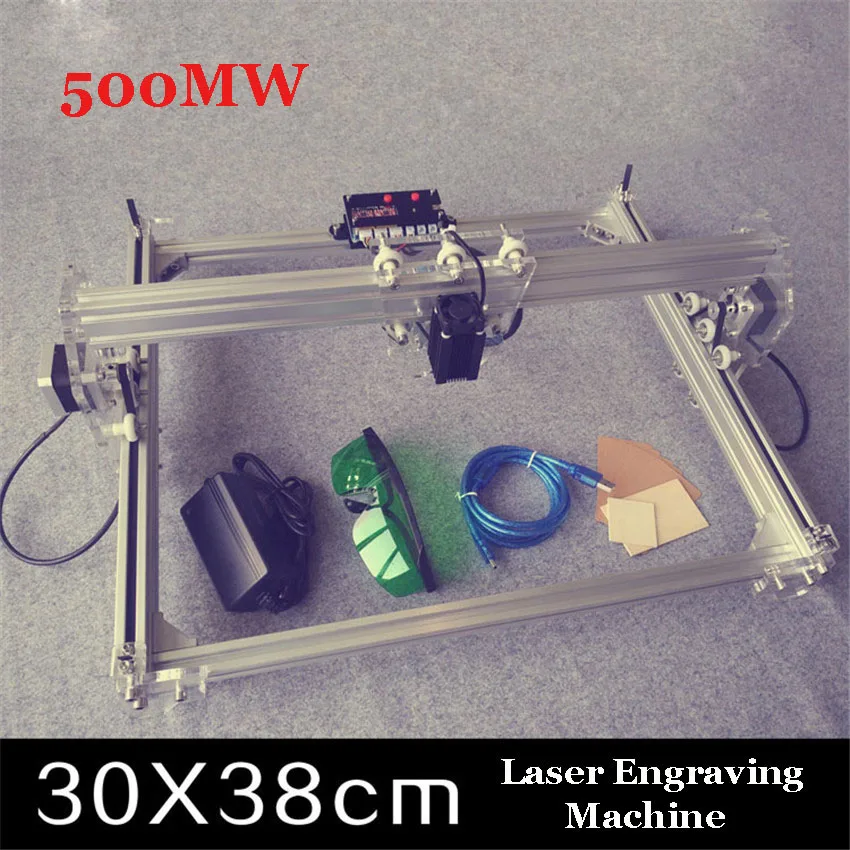 Free DHL 1PCs 500mW DIY Desktop Mini Laser Engraver Engraving Laser Machine engraving Picture Logo Printer