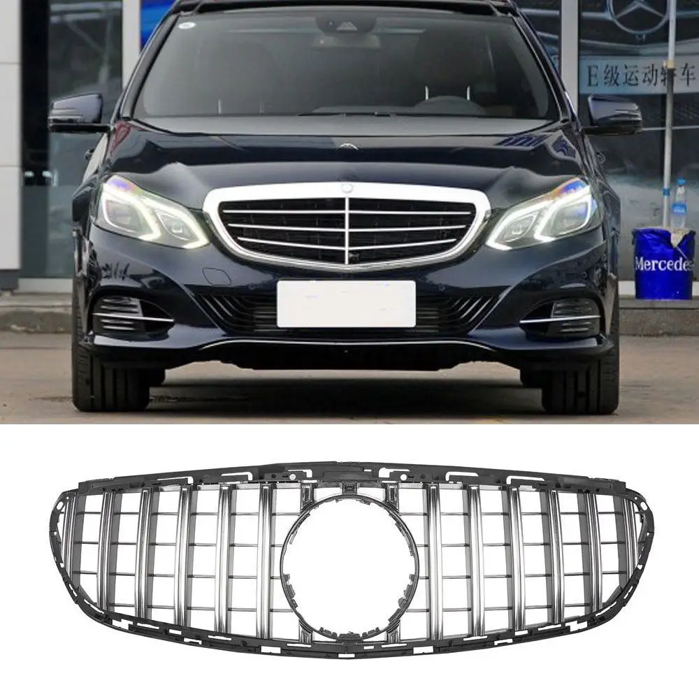

w212 Grille gt gtr black Emblem Front Bumper Grill For benz e-class 2013-2015