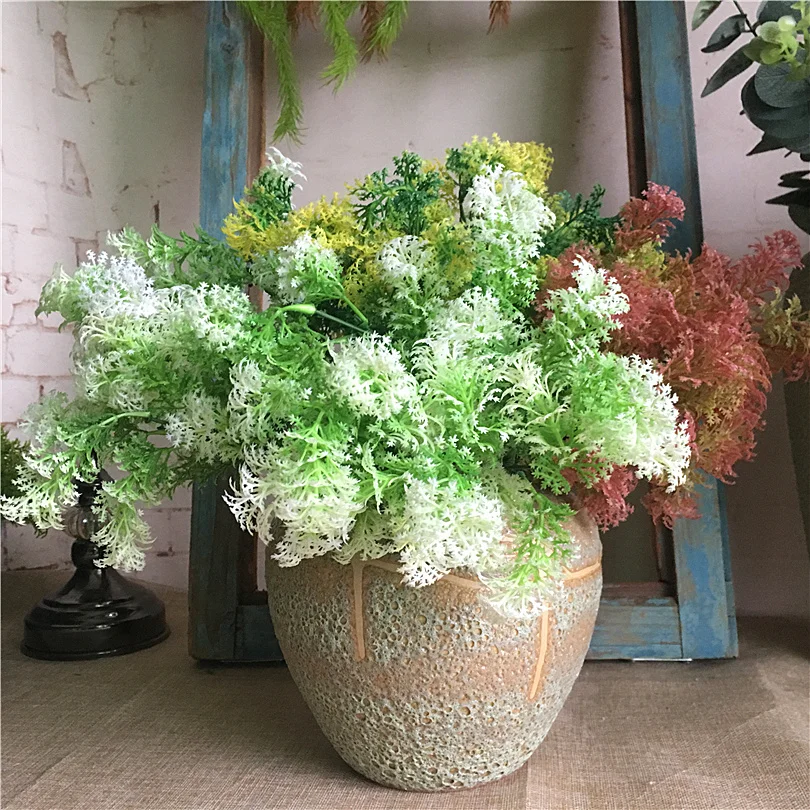 Seaweed plants plastic artificial flowers for garden decor, fake plants bouquet faux foliage greens Seaweed plants plastic artificial flowers for garden decor, fake plants bouquet faux foliage greens