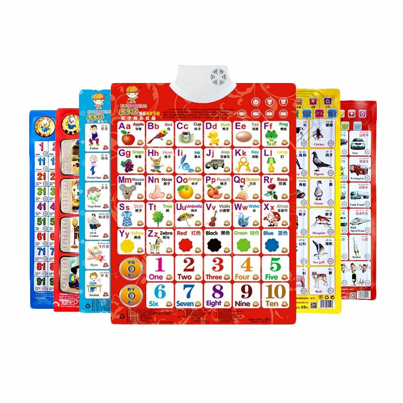 language Learning English Chinese bilingual baby Education Learning Machine toy Alphabet Music Phonic Wall Hanging Chart
