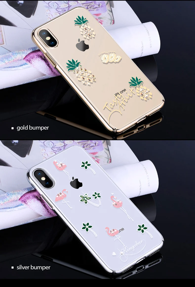 KINGXBAR for iPhone Xs Cover Cute Transparent Cover for iPhone Xs Max Case Crystals from Swarovski for Apple iPhoneXs Coque Capa (13)