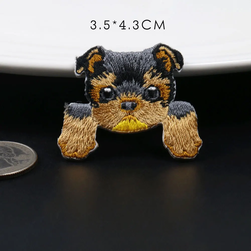 1Pcs New Chihuahua Shiba Dog Husky Patch for Woman Clothing Backpack Decoration Small Applique Iron on Embroidery Patches Badges