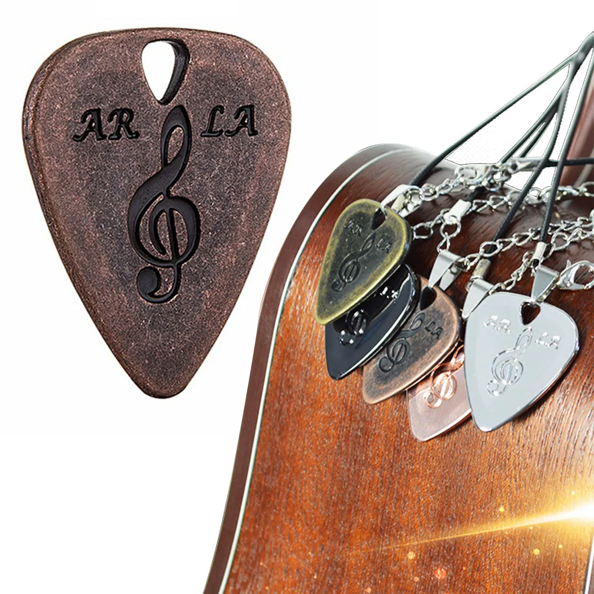 BMDT-1Pcs металлическая гитара палочки 0,38 мм тонкий прочный серебряный цвет Professional бас Ukelele гитары s