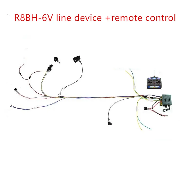 R9BH-6/12 в Детский электромобиль, четырехколесный автомобильный линейный приемник, пульт дистанционного управления, аксессуары для детских колясок