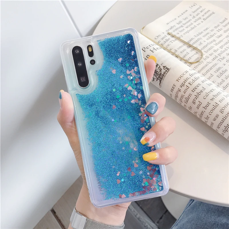 Для Huawei P8 P9 P10 P20 P30 Lite Pro P Smart Plus 2019 жидкий зыбучий песок чехол для Nova 2i 3 3i 3e 4 e