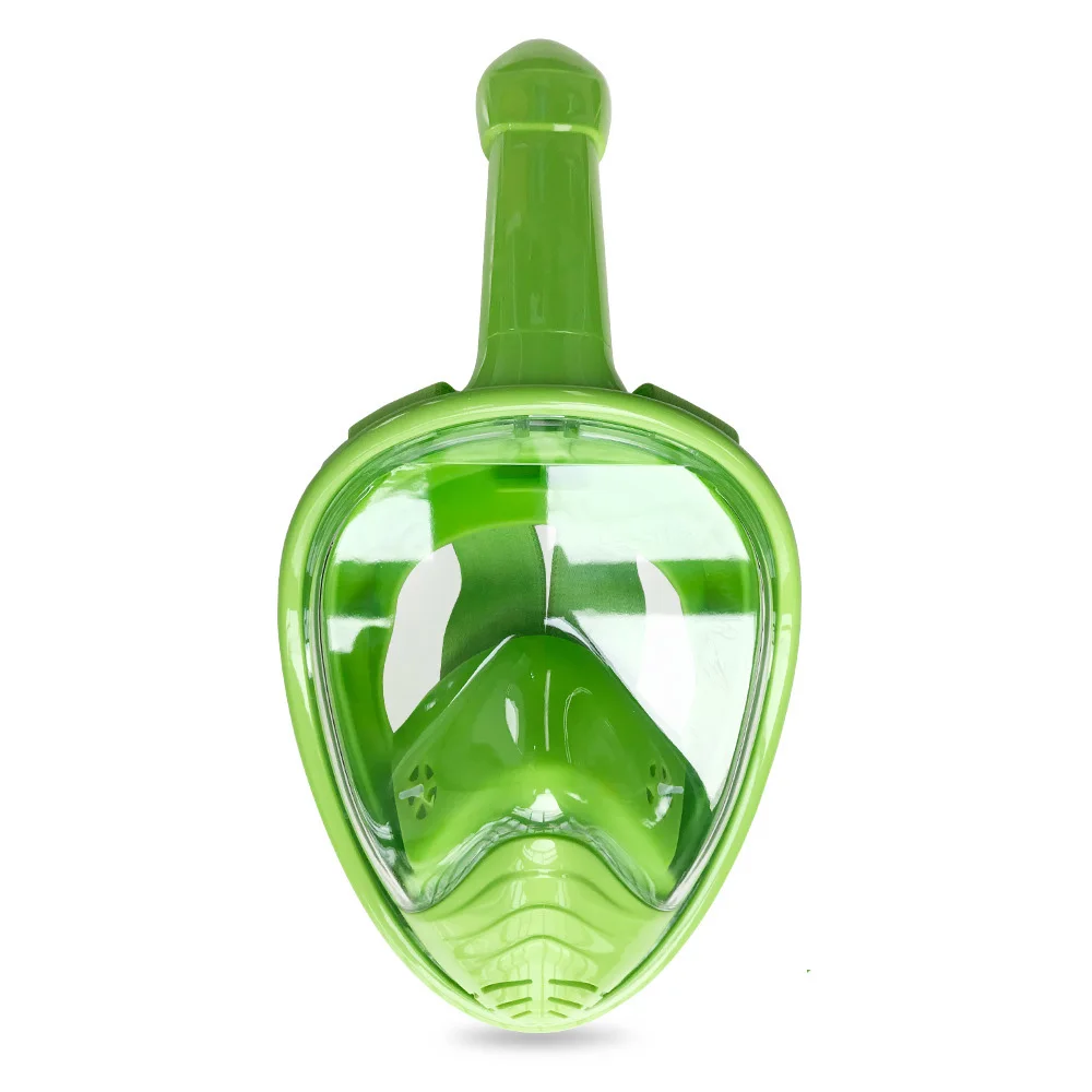 Детская маска для подводного плавания для детей, тренировочная маска для плавания, маска для лица, оборудование для подводного плавания merguulho для Gopro, трубка для дыхания - Цвет: Green