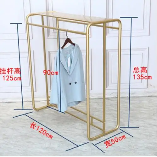 Магазин одежды в островной стойке, посадка двухрядная нано-Золотая женская одежда магазин одежды стеллаж, витрина - Цвет: 6
