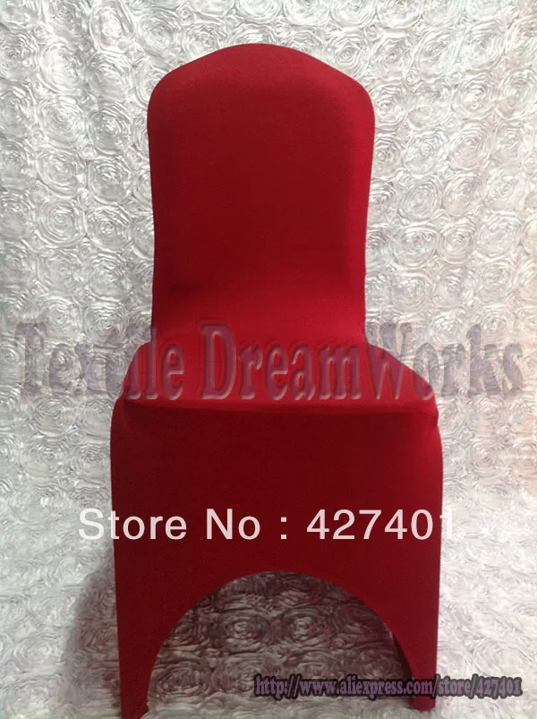 New Products Burgundy Lycra Chair Cover For Wedding Decoration & Partyin Chair Cover from Home