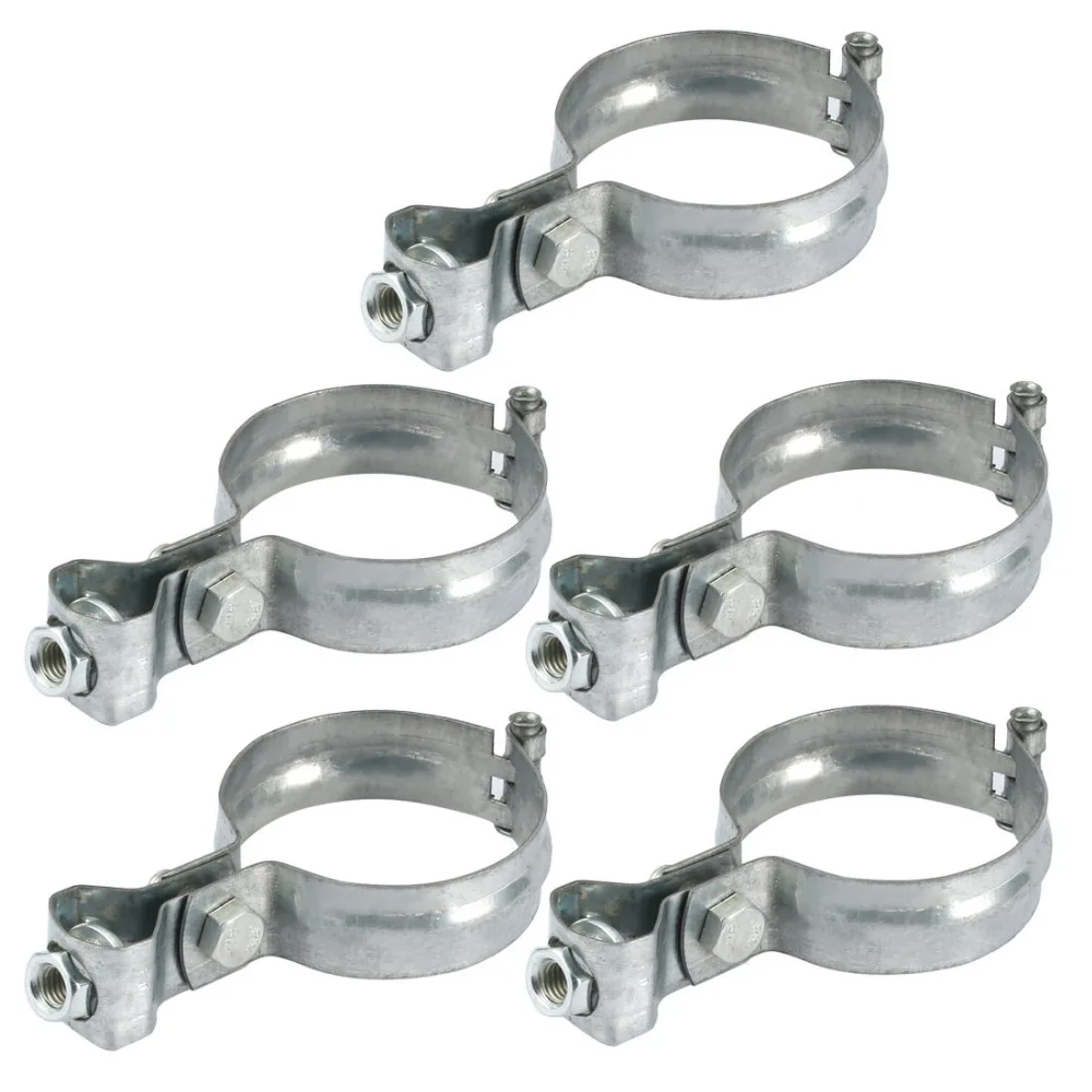 UXCELL Hose Clamps 5pcs Iron Zinc Plated Clamp for 60mm Outer Dia Tube