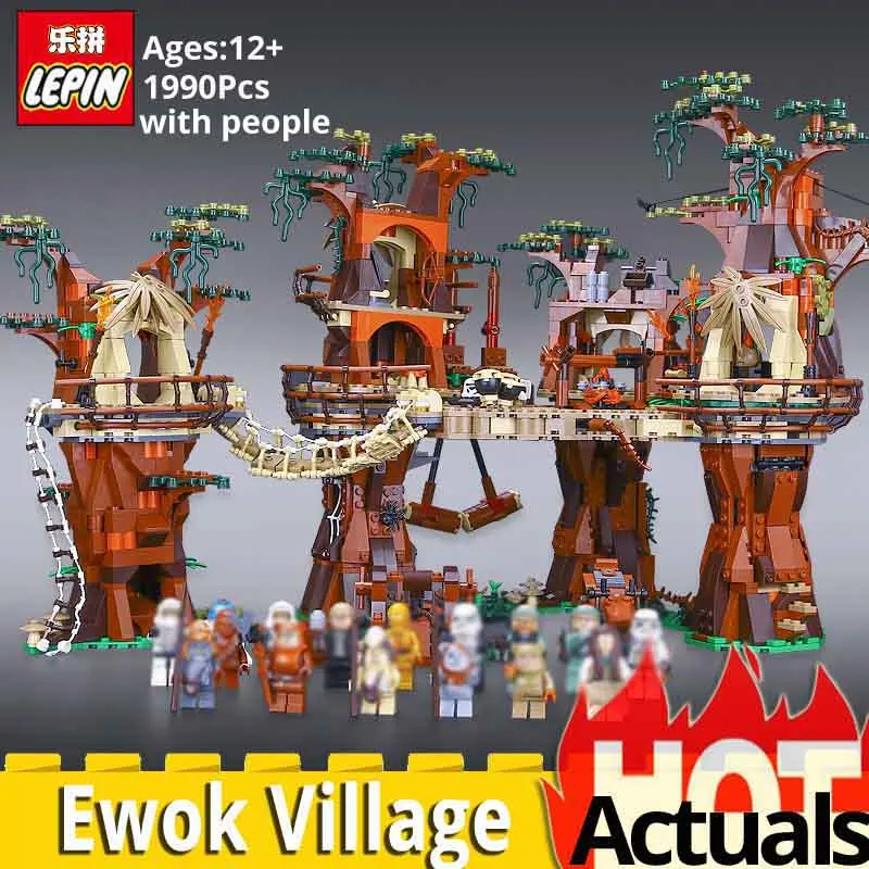 

LEPIN Star Plan Series 05047 Ewok Village Set compatible Legoinglys Wars 10179 toys for children christmas building blocks brick