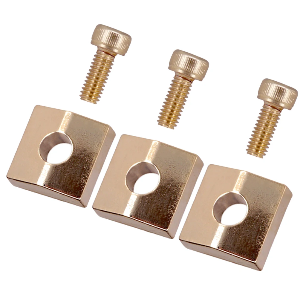 6pcs Electric Guitar Locking Nut Clamp&Screw for Tremolo Bridge Parts
