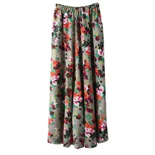 JAYCOSIN Женская юбка в стиле бохо с высокой талией Летняя Повседневная пляжная Макси Длинная юбка Цветочная юбка с воланом принцесса юбка Горячая 25 июня