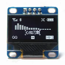0,96 дюймов IIC Serial Белое золото OLED Дисплей модуль 128X64 I2C SSD1306 12864 ЖК-дисплей Экран платы GND VCC SCL внесение изменений в 0,9" для Arduino