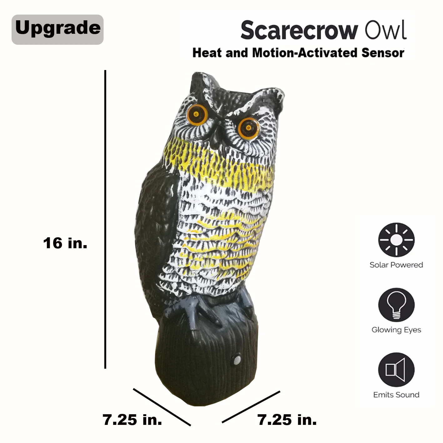 Flash Owl-pir Card Dengan Mata Solar 1