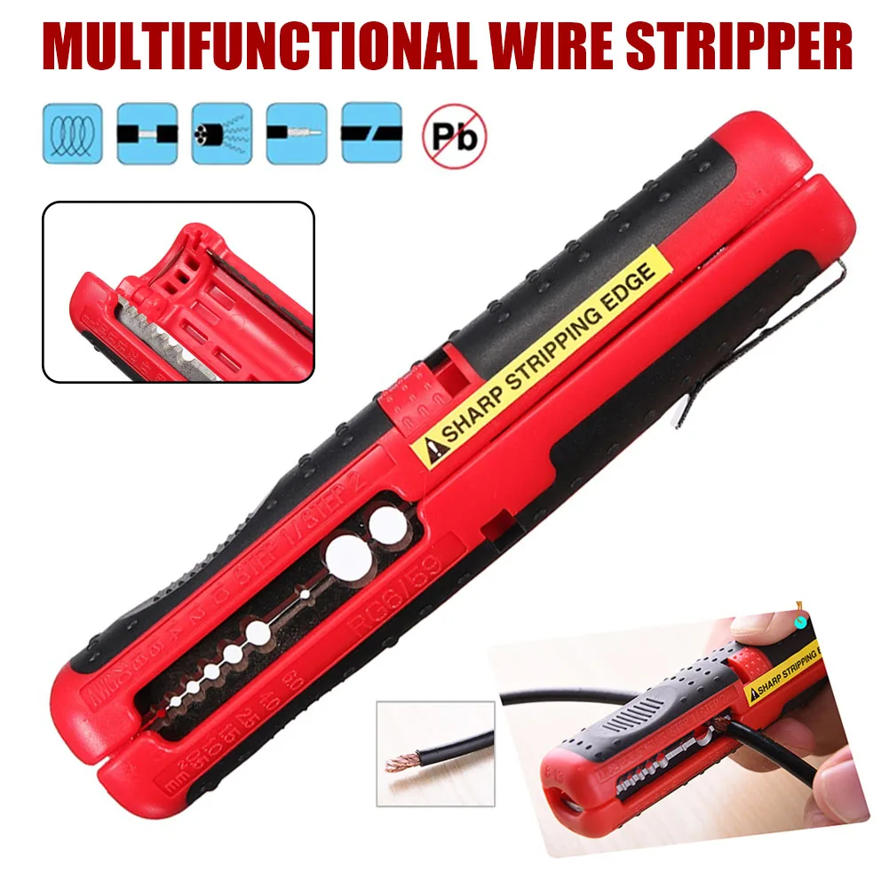 

Coaxial Cable Wire Pen Cutter Stripper Hand Pliers Tool for Cable Stripping Folding back stripping tool HYD88