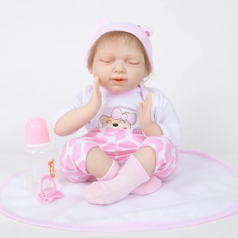 LEOOFU 50 см 20 дюймов подарок на Новый год bebe Кукла реборн игрушки с реалистичной