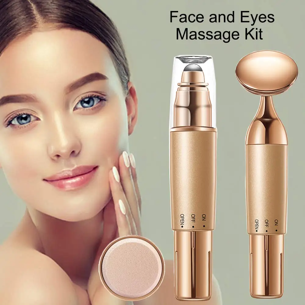 

2-IN-1 Face and Eye Massager Set Kit, Electric Face/Eye Roller Masssager for Women, Energy Beauty Bar for Instant Face Lift