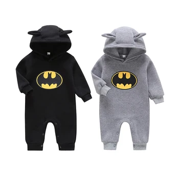 

2020 new infants and childrens one-piece clothes, robes, hooded clothes, boys, autumn and winter, one-piece romper