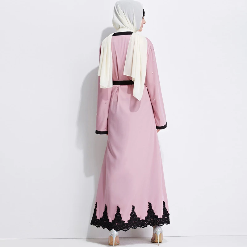 ОАЭ кафтан abaya Дубай жемчуг кардиган мусульманский хиджаб платье jilбаб одеяние мусульмане Longue Абая для женщин турецкая исламская одежда