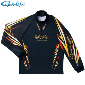 

Gamakatsu 2019 Clothes for Fishing Sport Outdoors Long Sleeve Fishing Shirt Breathable Quick Drying Sun Anti-UV Fishing Shirt