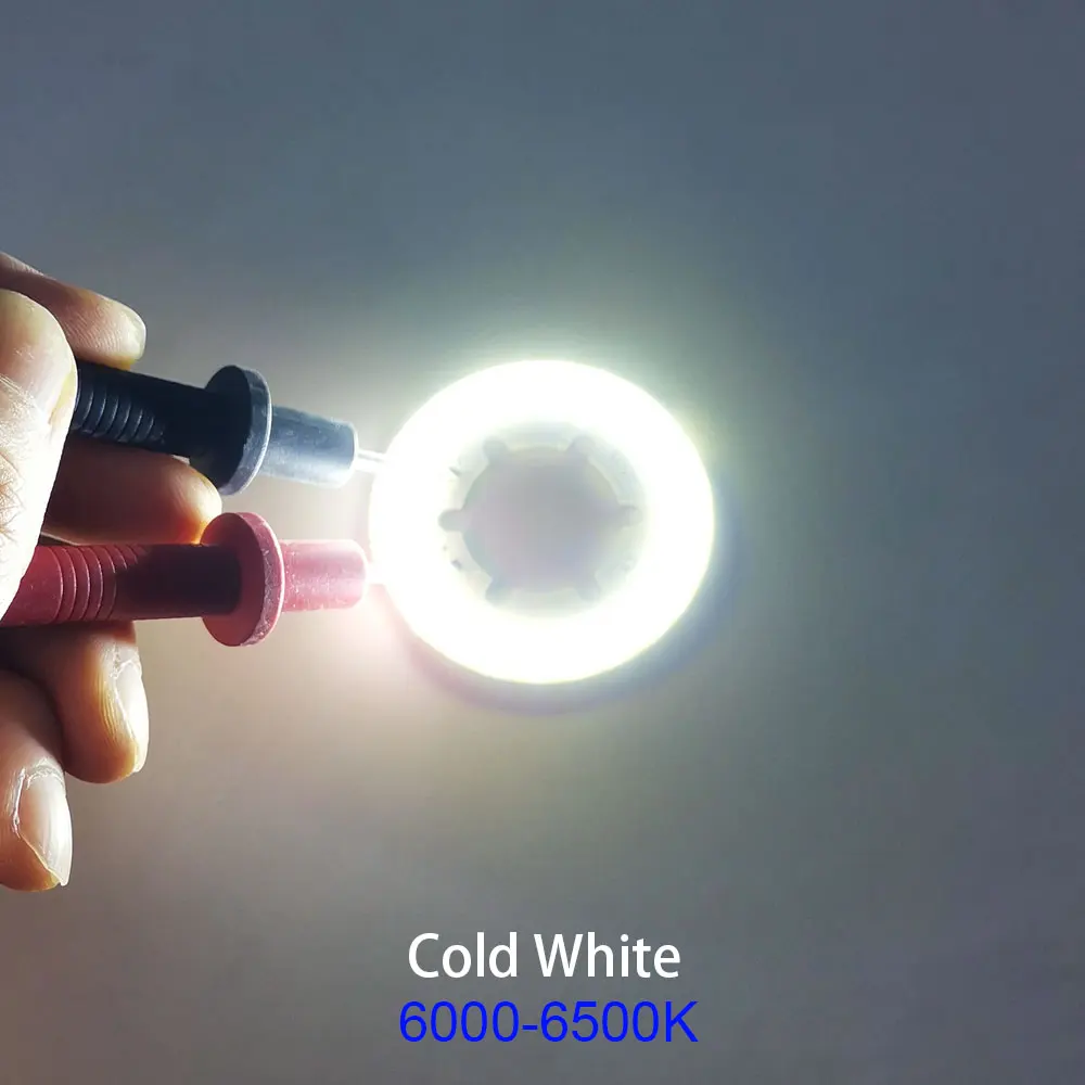 Cold White 1pcs 43 мм круглый COB Чип светодиодный светильник источник для внутреннего освещения лампы 5 Вт 15 в светодиодный светильник Теплый день холодный белый цвет 43 мм кольцо COB светильник s - Испускаемый цвет: Cold White 1pcs