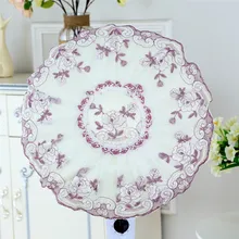 Hot Sell Temperament Flower Fan Dust Cover Short Round Elastic Band Easy To Install Household Goods Accessories