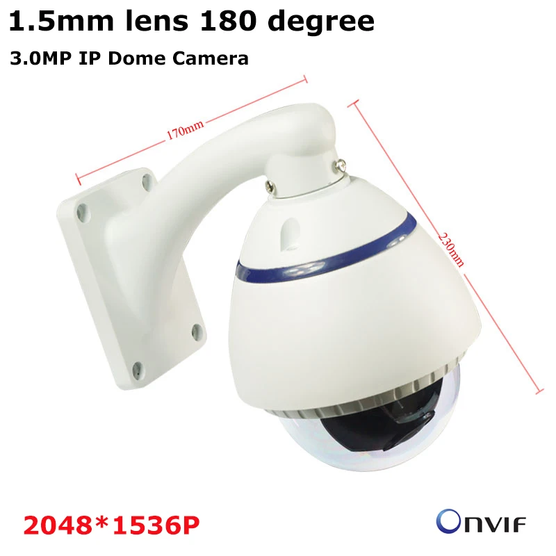 

2048*1536P 3mp Fisheye 180 degree wide angle Dome IP Camera Outdoor HD IP Video Cam Onvif P2P XMEYE Dome Kamera Network IPcamera