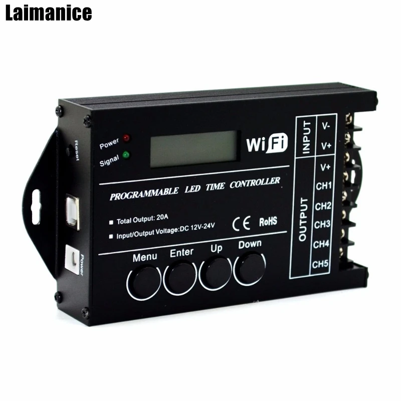 TC420 /WiFi TC421 time programmable led RGB controller dimmer aquarium