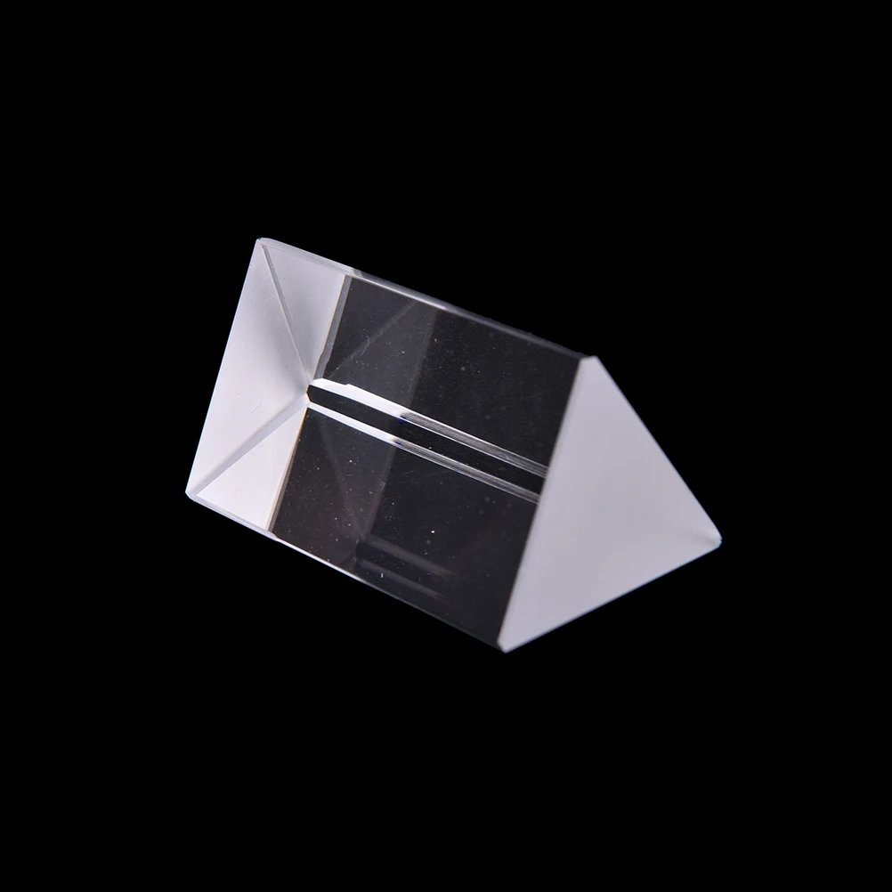 5 см мини-призмы оптического стекла тройной треугольной призмы рефрактор Физика Эксперимент учебные принадлежности