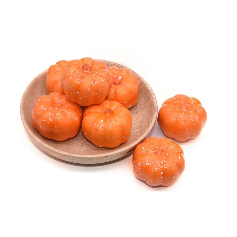 Mini Halloween Artificial Foam Pumpkin 25/50pcs vegetable ornaments,artificial pumpkin decoration