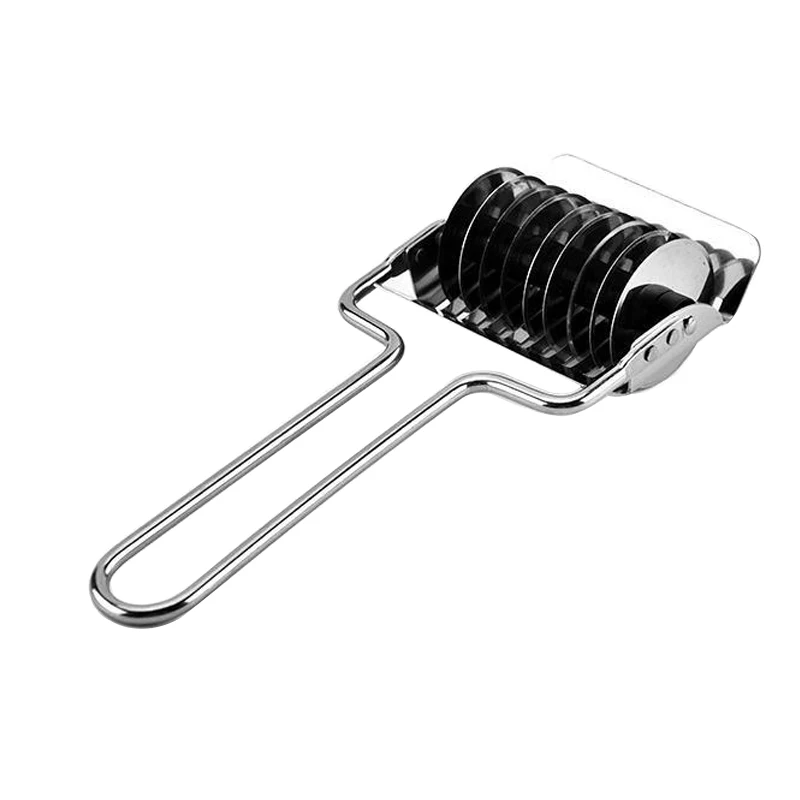 

1pcs Stainless Steel Noodle Cut Pastry Tool for Kitchen Manual Non-slip Handle Pressing Machine Section DIY Dough Shallot Cutter