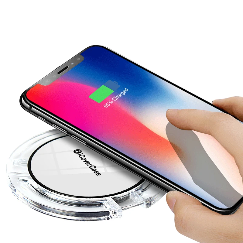 For iPhone 8 8Plus X Wireless Charger Phone Accessory Mini Charging Pad