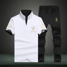 Весенний мужской спортивный костюм, футболка с коротким рукавом, толстовки+ штаны для бега, фитнеса, тренировки, спортивный костюм