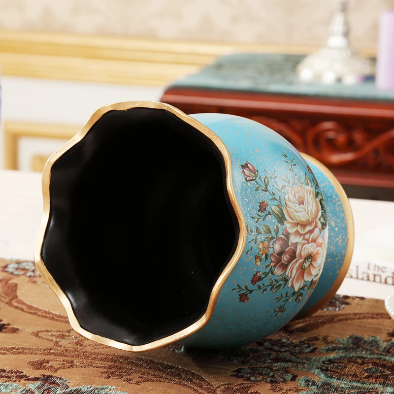Европейский керамическая ваза, ваза для цветов украшения роскошный свадебный подарок домашнего интерьера цветок моделирования люкс гостиная