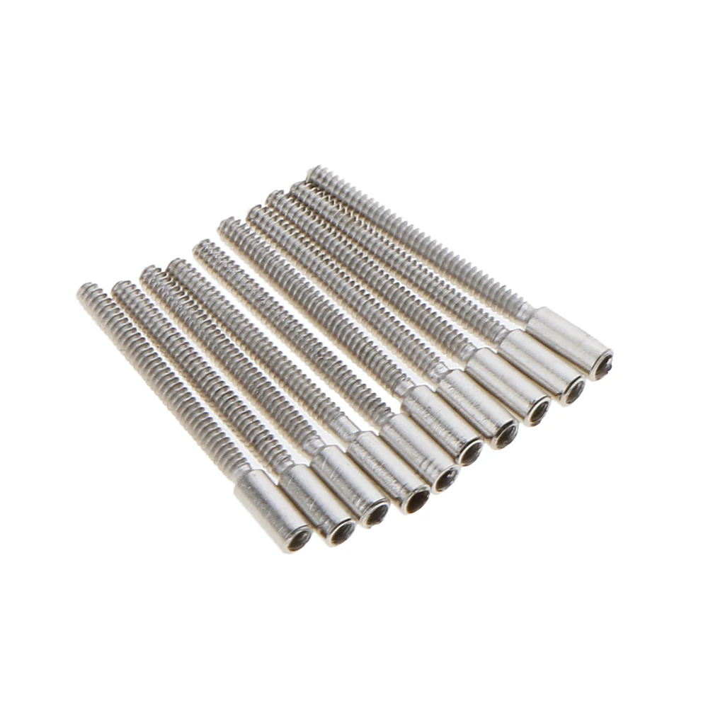 10 Pieces Winding Stems for Wrist Pocket Watch Replace 11.5mm Length Watchmaker