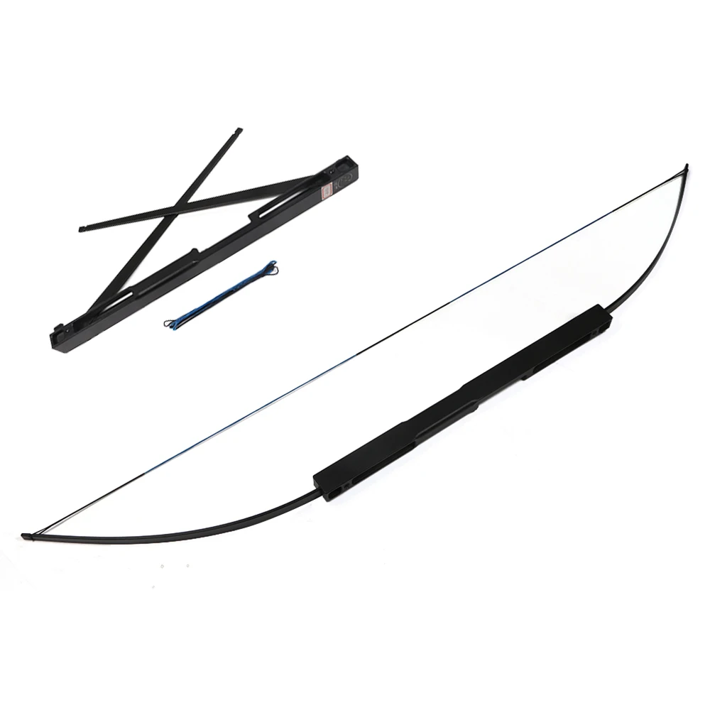 60LBS Hunting Shooting Straight Bow and Arrows Black Aluminum Alloy Bow