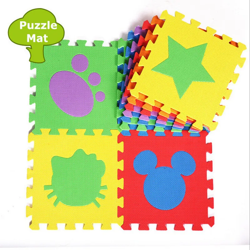 Promotion 6 pcs/ lot Eva mat child cartoon puzzle foam mats eco