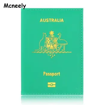 

Lovely Women Australia Travel Document Organizer for Passport Australia Passport Cover Leather Case for Passport Protection