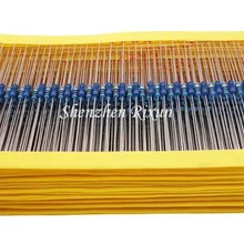 Лучшая цена 100 шт. комплект резисторов 220 Ом 1/4W 220R металлического пленочного резистора 220ohm 0,25 W 1% для Arduino,, Прямая поставка