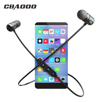 

CBAOOO C10 Wireless Bluetooth Earphone Sport Headset Bluetooth Earpiece Magnetic Hifi Stereo with mic for xiaomi Android ios