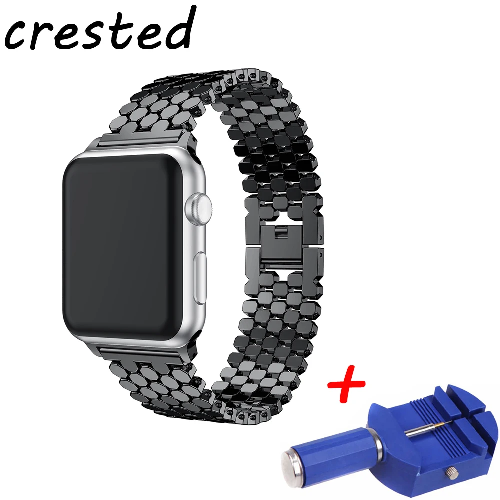 CRESTED link bracelet strap for apple watch band 42mm/38mm iwatch series 3/2/1 to old customers High quality and low price