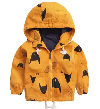 

New 2018 spring autumn winter Kids boy Clothes,boys cartoon windproof fleece inside outerwear boy jacket For 2-8 Years kids